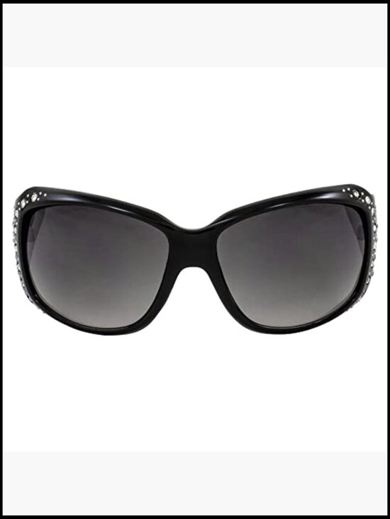3 Pairs Fashion Riding Sunglasses Oversized Frame Rhinestone Embellished Metal main image 4